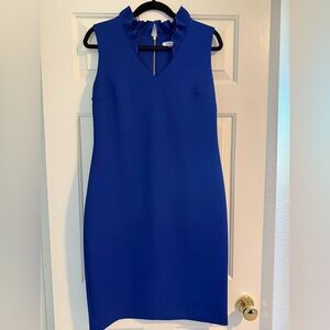 Calvin Klein Sleeveless Royal Blue Dress, Sz L, EUC